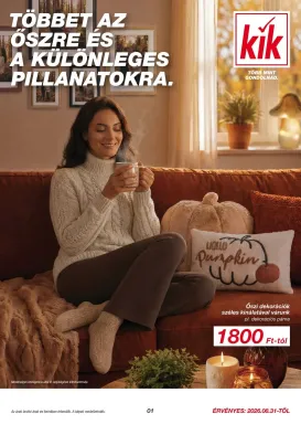 kik - KiK hirdetmény a következő hétre hétfőtől 2026.08.31.-tól vasárnaptól 2026.09.06.-ig