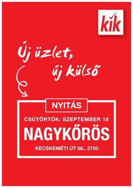 kik - KiK - Nagykoros akciós újság, érvényes 09.14. - 09.17.