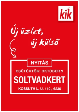 kik - KiK - Soltvadkert akciós újság, érvényes 10.05. - 10.08.