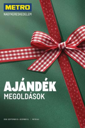 metro - Metro - Ajándék megoldások hirdetmény a következő hétre keddtől 2026.09.15.-tól csütörtöktől 2026.12.31.-ig
