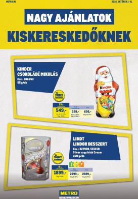 metro - Metro - Nagyajánlatok kiskereskedőknek! hirdetmény a következő hétre csütörtöktől 2026.10.01.-tól szombattól 2026.10.31.-ig