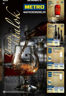 metro - Metro - Ünnepi Italok katalógus akciós újság, érvényes 11.02. - 11.30.