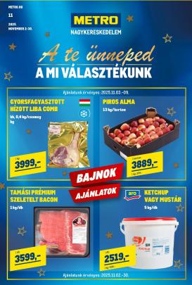 metro - Metro - Élelmiszer és Szezonális katalógus! akciós újság, érvényes 11.02. - 11.30.