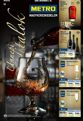 metro - Metro - Ünnepi italok katalógus akciós újság, érvényes 12.01. - 12.31.