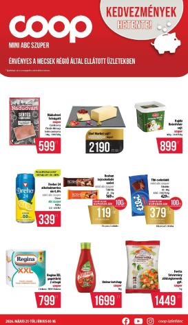 coop - A jövőbeli Coop - Mecsek - Mini Abc Szuper akciós újság csütörtöktől 2026.05.21.-tól szerdától 2026.06.03.-ig érvényes.