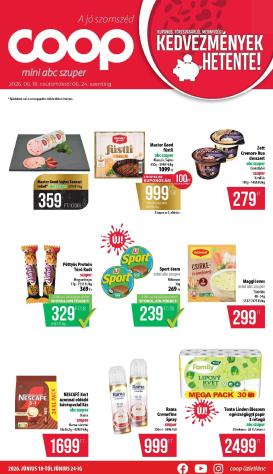 coop - A jövőbeli Coop - Nyírzem/Szabolcs akciós újság csütörtöktől 2026.06.18.-tól szerdától 2026.06.24.-ig érvényes.