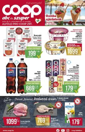 coop - A jövőbeli Coop - Alföld akciós újság csütörtöktől 2026.08.13.-tól szerdától 2026.08.19.-ig érvényes.