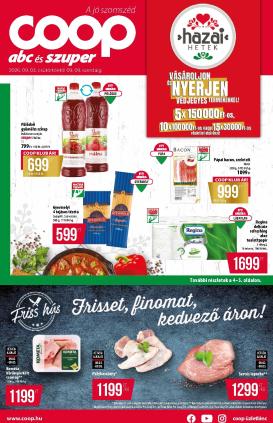 coop - A jövőbeli Coop - Abc-Szuper akciós újság csütörtöktől 2026.09.03.-tól szerdától 2026.09.09.-ig érvényes.