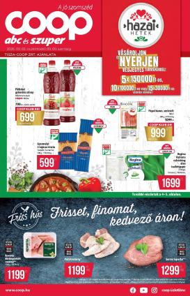 coop - A jövőbeli Coop - Tisza - Abc-Szuper akciós újság csütörtöktől 2026.09.03.-tól szerdától 2026.09.09.-ig érvényes.