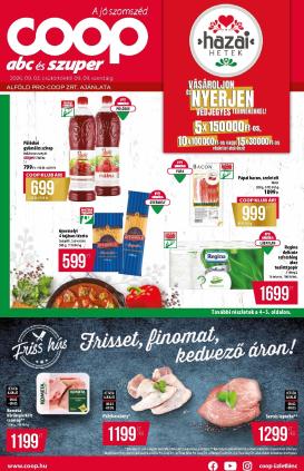 coop - A jövőbeli Coop - Alföld - Abc-Szuper akciós újság csütörtöktől 2026.09.03.-tól szerdától 2026.09.09.-ig érvényes.