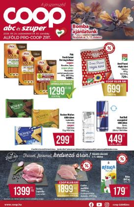 coop - A jövőbeli Coop - Abc Szuper Alföld akciós újság csütörtöktől 2026.09.24.-tól szerdától 2026.09.30.-ig érvényes.
