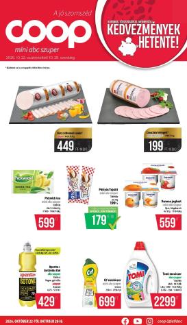 coop - A jövőbeli Coop - Nyírzem/Szabolcs akciós újság csütörtöktől 2026.10.22.-tól szerdától 2026.10.28.-ig érvényes.