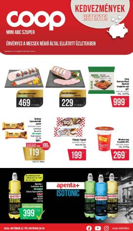 coop - A jövőbeli Coop - Mecsek akciós újság csütörtöktől 2026.10.22.-tól szerdától 2026.10.28.-ig érvényes.