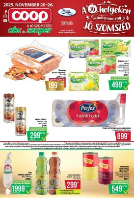 coop - Coop - Tisza - Abc-Szuper akciós újság, érvényes 11.20. - 11.26.