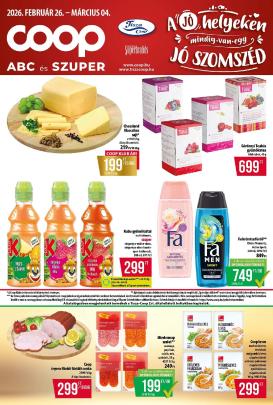 coop - Coop - Abc Szuper Tisza akciós újság, érvényes 2026.02.26. - 2026.03.04.