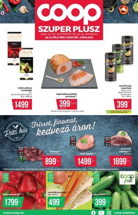 coop - A jövőbeli Coop - Szuper Plusz akciós újság csütörtöktől 2026.04.09.-tól szerdától 2026.04.15.-ig érvényes.