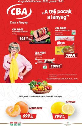 cba - CBA akciós újság, érvényes 01.15. - 01.21.