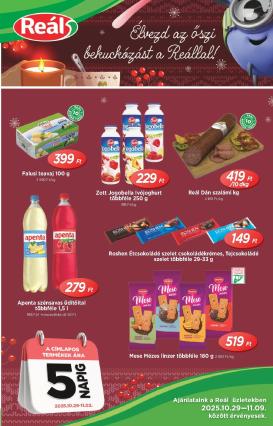 real - Reál - Országos Ajánlatok akciós újság, érvényes 10.29. - 11.09.