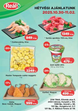 real - Reál - Pest akciós újság, érvényes 10.30. - 11.02.