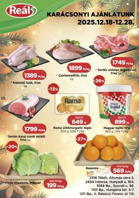 real - Reál - Kelet Magyarország akciós újság, érvényes 12.18. - 12.28.