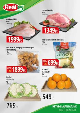 real - Reál - Kisalföld akciós újság, érvényes 2026.02.05. - 2026.02.08.