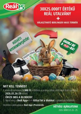 real - Reál - Pest akciós újság, érvényes 2026.03.26. - 2026.04.04.