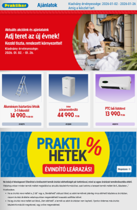 praktiker - Praktiker akciós újság, érvényes 01.02. - 01.26.