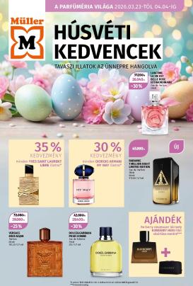muller - Müller - Húsvéti Kedvencek akciós újság, érvényes 2026.03.23. - 2026.04.04.
