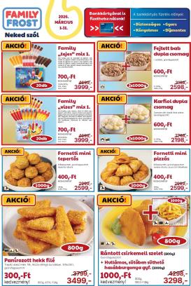 family-frost - Family Frost akciós újság, érvényes 2026.03.01. - 2026.03.31.