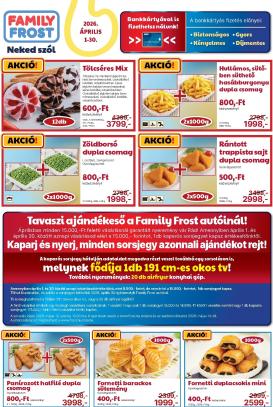 family-frost - Family Frost akciós újság, érvényes 2026.04.01. - 2026.04.30.