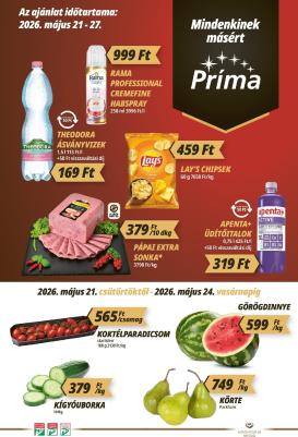 prima - Aktuális Príma szórólap érvényes csütörtöktől 2026.05.21.-től szerdától 2026.05.27.-ig