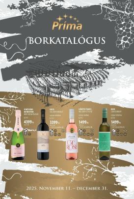 prima - Príma - Borkatalógus akciós újság, érvényes 11.11. - 12.31.