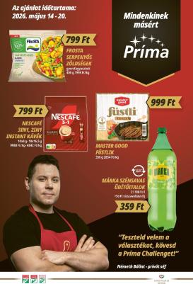 prima - A jövőbeli Príma akciós újság csütörtöktől 2026.05.14.-tól szerdától 2026.05.20.-ig érvényes.