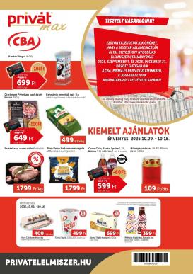 privat-elelmiszer - Privát Max akciós újság, érvényes 10.09. - 10.15.