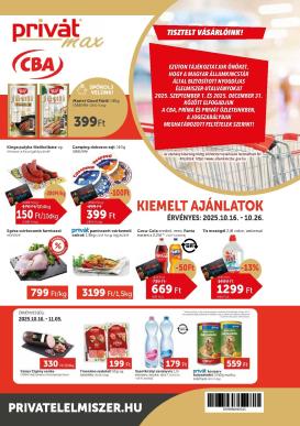 privat-elelmiszer - Privát Max akciós újság, érvényes 10.16. - 10.26.