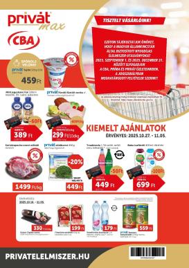 privat-elelmiszer - Privát Max akciós újság, érvényes 10.27. - 11.05.