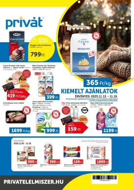 privat-elelmiszer - Privát akciós újság, érvényes 11.13. - 11.19.