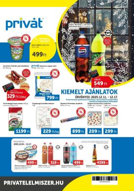 privat-elelmiszer - Privát akciós újság, érvényes 12.11. - 12.17.