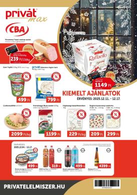 privat-elelmiszer - Privát Max akciós újság, érvényes 12.11. - 12.17.