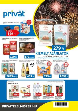 privat-elelmiszer - Privát akciós újság, érvényes 12.18. - 12.31.
