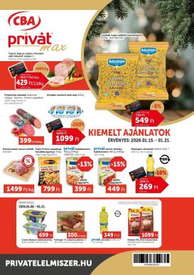 privat-elelmiszer - Privát Max akciós újság, érvényes 01.15. - 01.21.
