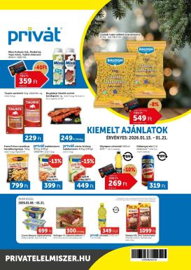 privat-elelmiszer - Privát akciós újság, érvényes 01.15. - 01.21.