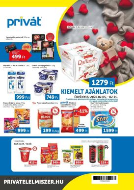 privat-elelmiszer - Privát akciós újság, érvényes 2026.02.05. - 2026.02.11.