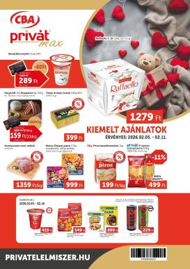 privat-elelmiszer - Privát Max akciós újság, érvényes 2026.02.05. - 2026.02.11.