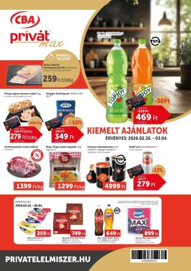 privat-elelmiszer - Privát Max akciós újság, érvényes 2026.02.26. - 2026.03.04.