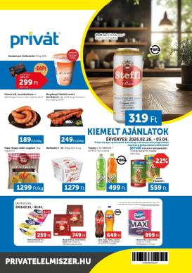 privat-elelmiszer - Privát akciós újság, érvényes 2026.02.26. - 2026.03.04.