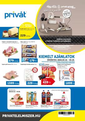 privat-elelmiszer - Privát akciós újság, érvényes 2026.03.19. - 2026.03.25.