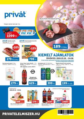 privat-elelmiszer - Privát akciós újság, érvényes 2026.03.26. - 2026.04.08.