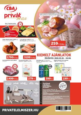 privat-elelmiszer - Privát Max akciós újság, érvényes 2026.03.26. - 2026.04.08.