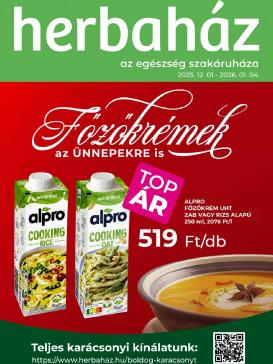 herbahaz - Herbaház akciós újság, érvényes 12.01. - 01.04.